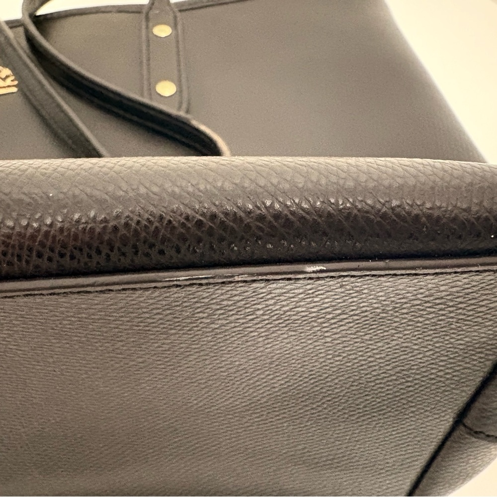 Coach Black Tote with Gold Accents - Picture 10 of 12